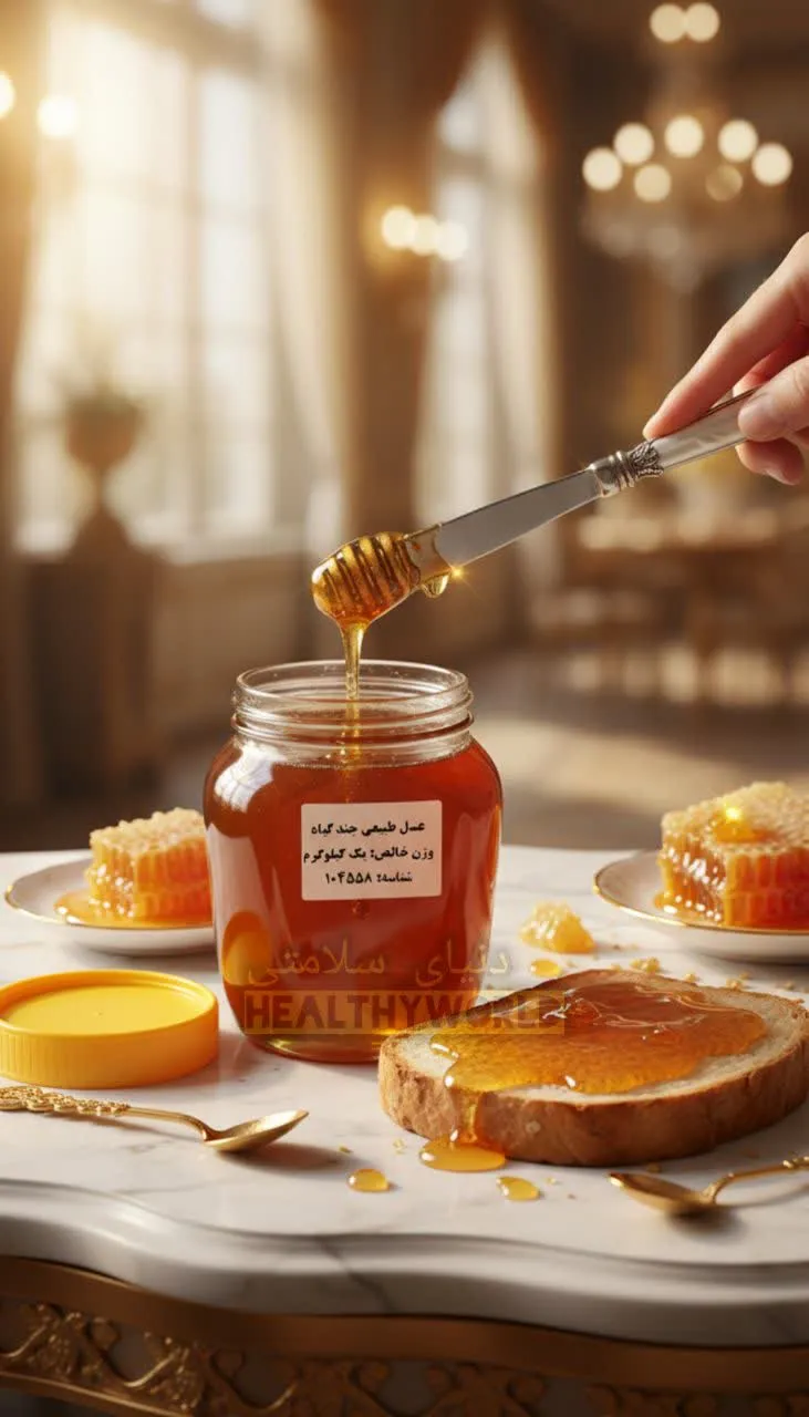 عسل طبیعی چند گیاه یک کیلو
