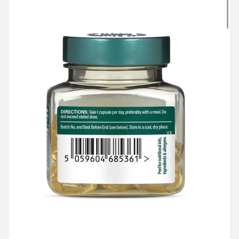 کاد لیور روغن کبد ماهی هالند اند بارت 30عددی Cod liver Holland and Barrett (H.B)