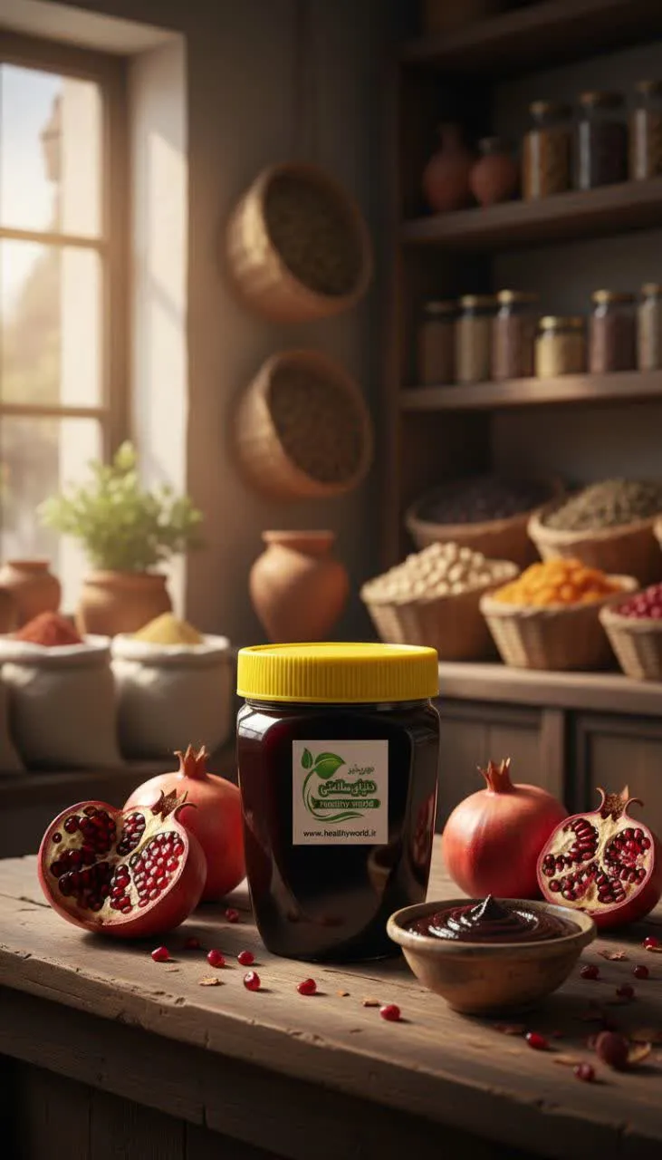 رب انار گوشتی ملس خانگی یک کیلو
