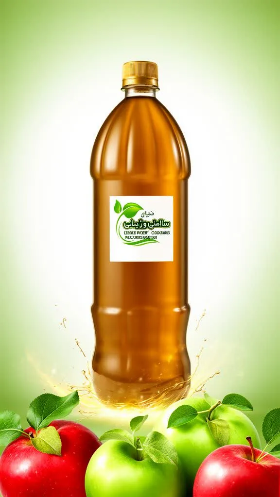 سرکه سیب طبیعی 1.5 لیتر