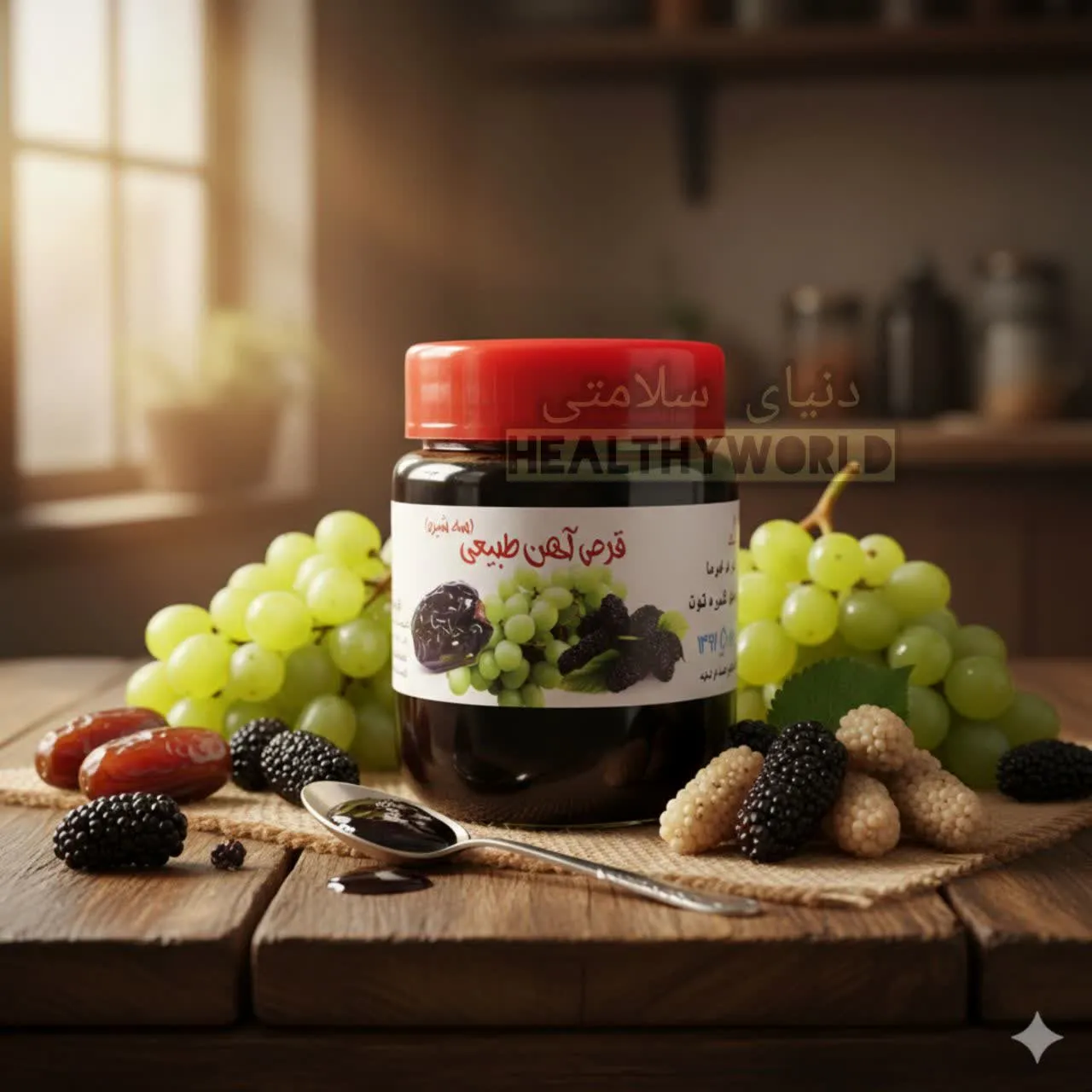 سه شیره توت و انگور و خرما 500گرمی