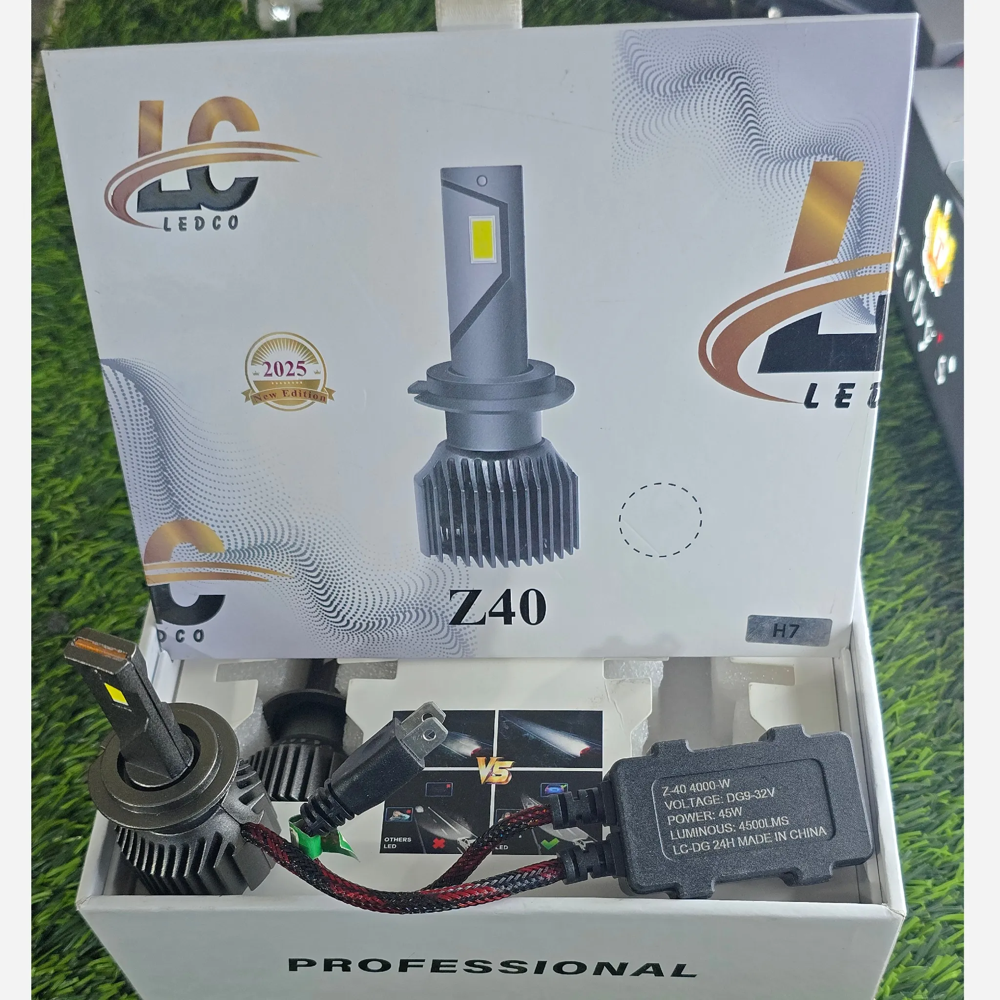 هدلایت Z40 پایه H7 شرکت Lc لدکو محصول شرکت توبیز با دوسال گارانتی