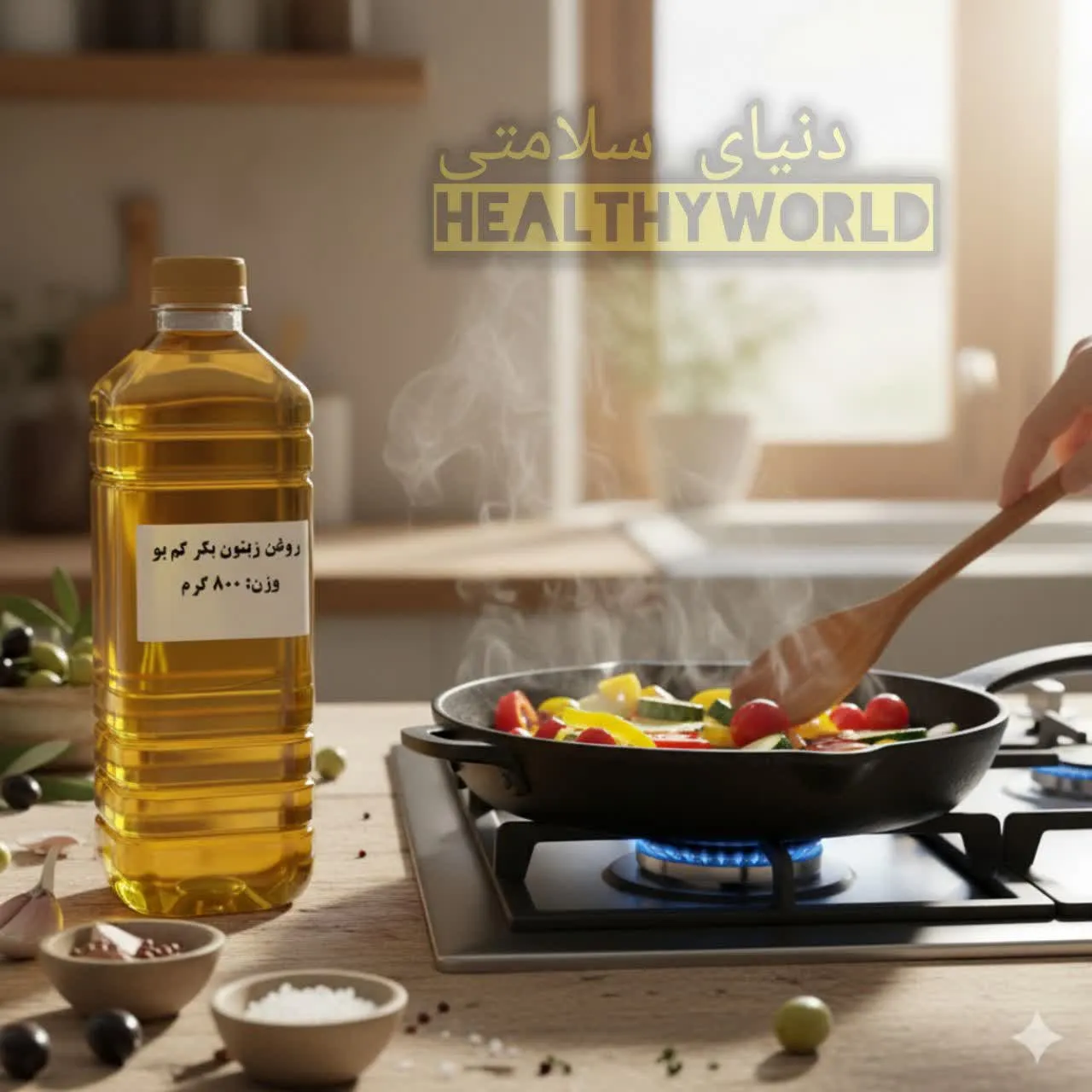 روغن زیتون بکر کم بو 800گرمی