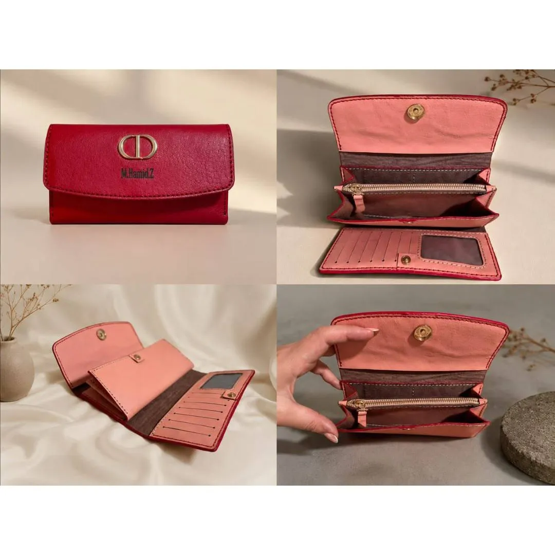 کیف پول سه لت چرم