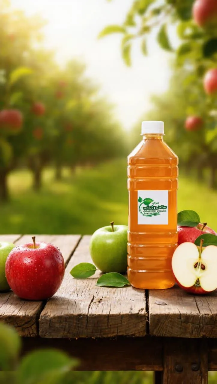 سرکه سیب طبیعی یک لیتری