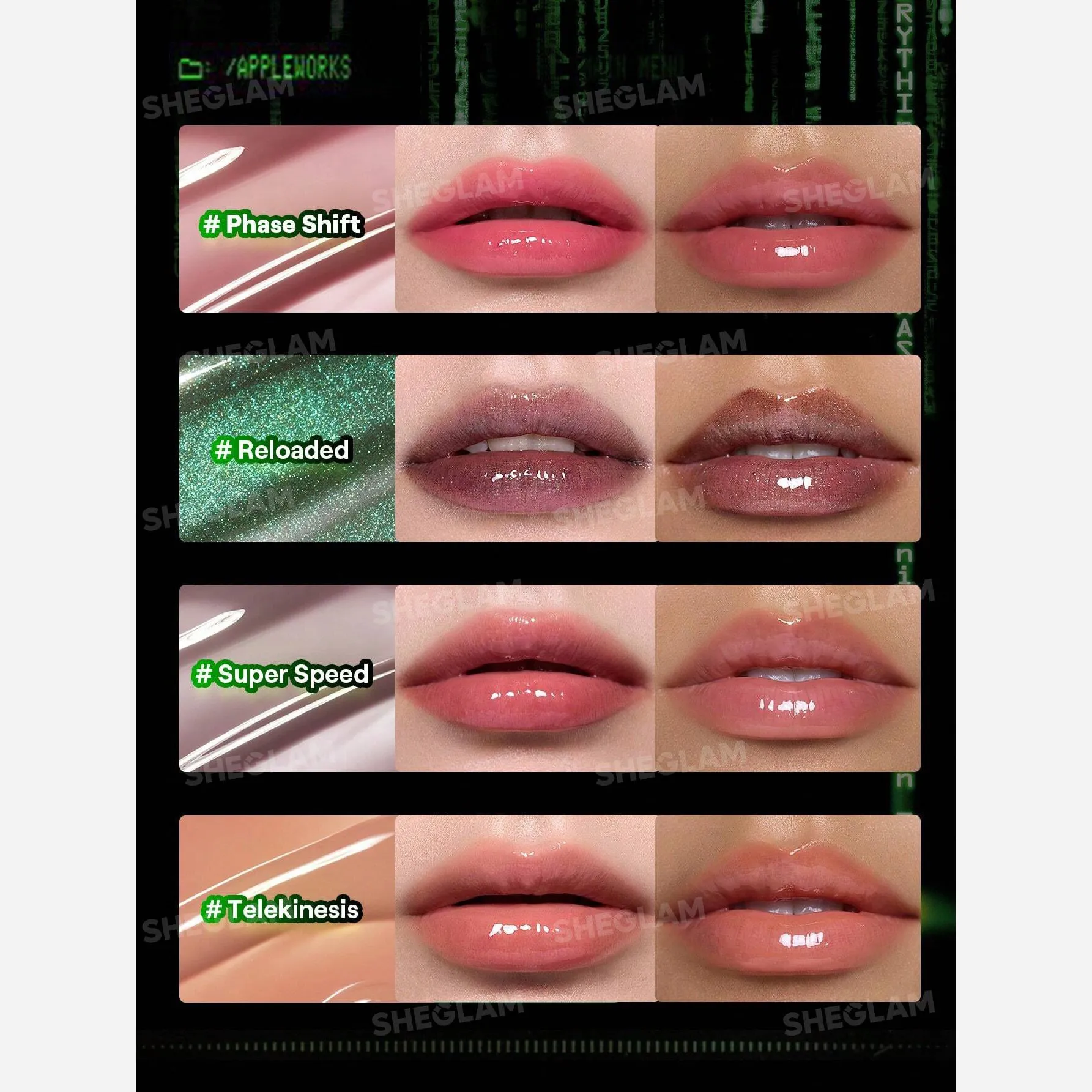 لیپ گلاس شیگلم Slowmo از کالکشن ماتریکس رنگ Super Speed اصل
