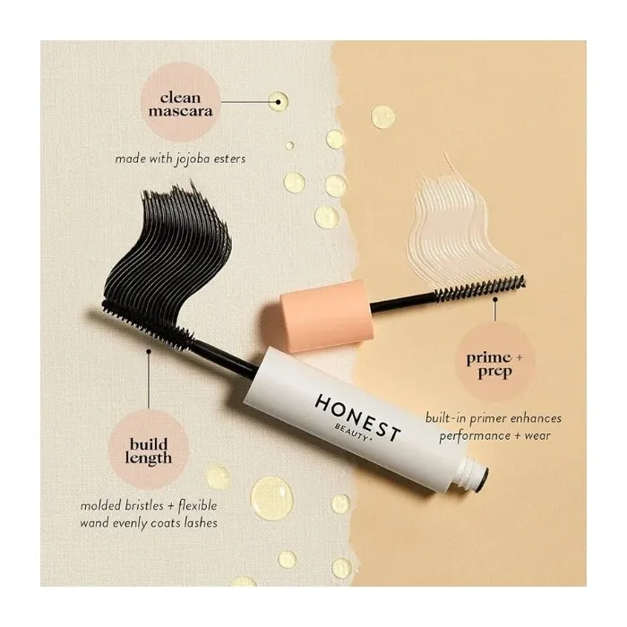 ریمل و پرایمر مژه دوطرفه هانست بیوتی (Honest Beauty Extreme Length Mascara + Lash Primer 2-in-1)