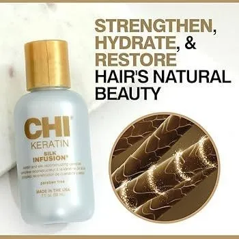 سرم تقویت کننده و کراتینه موی چی اصل CHI Keratin Silk Infusion