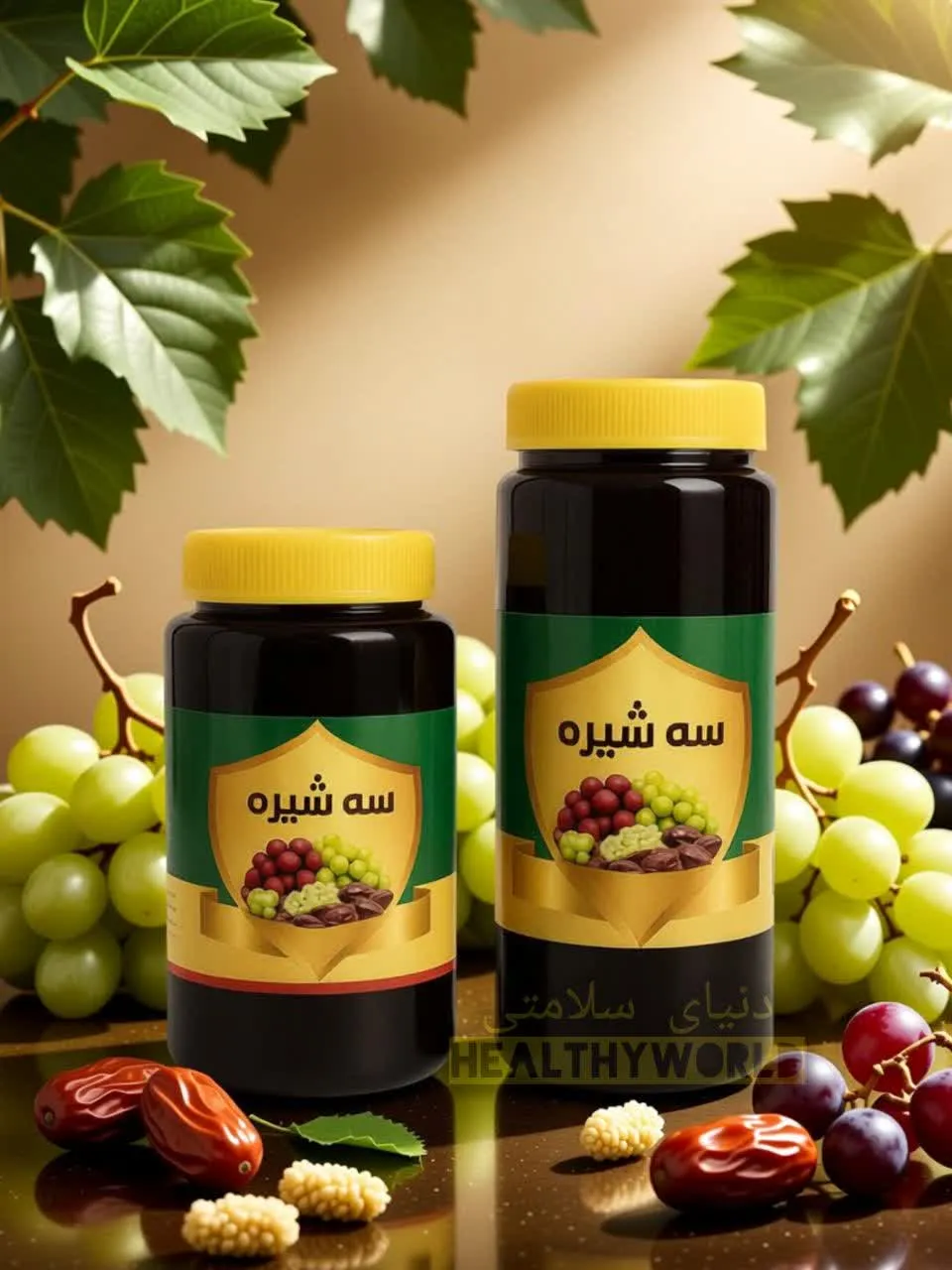 سه شیره توت و انگور و خرما 1000گرم