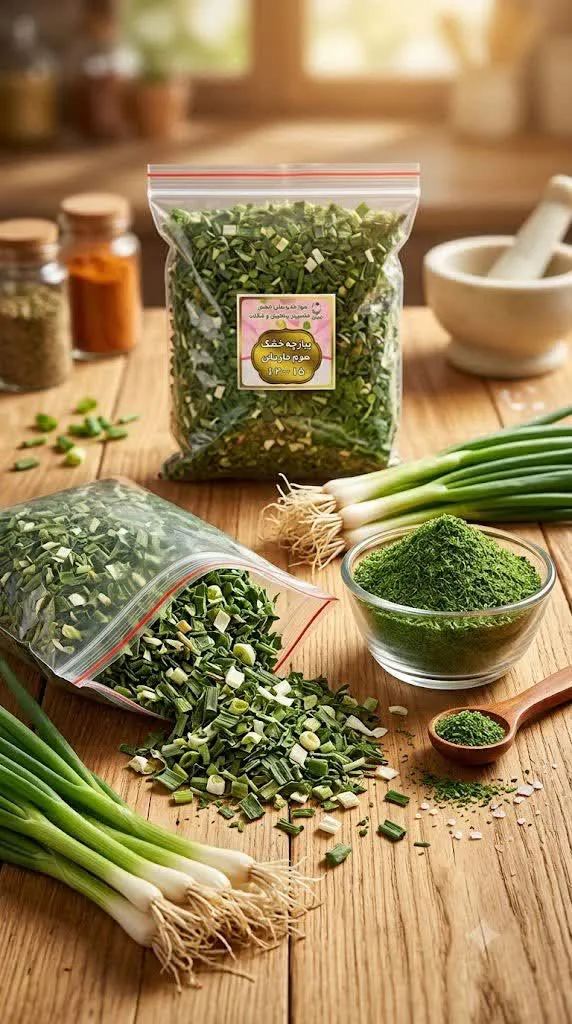 پیازچه خشک خانگی 100گرمی