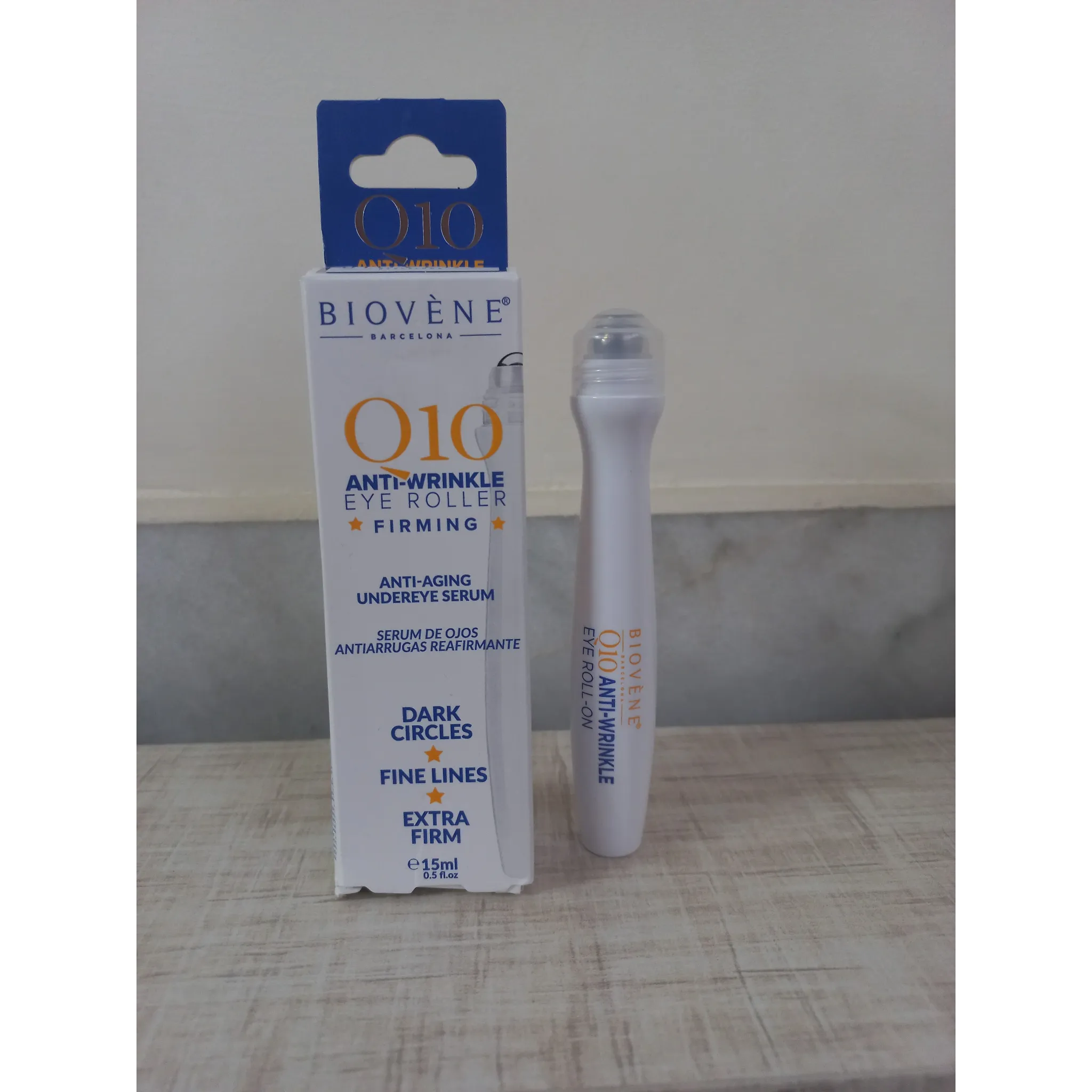 سرم دور چشم رولی q10 بایوون ضدپیری و پف دورچشم biovene اصل