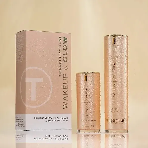 ست مرطوبکننده و روشنکننده پوست با spf30 Transformulas Wake Up & Glow Duo Flawless