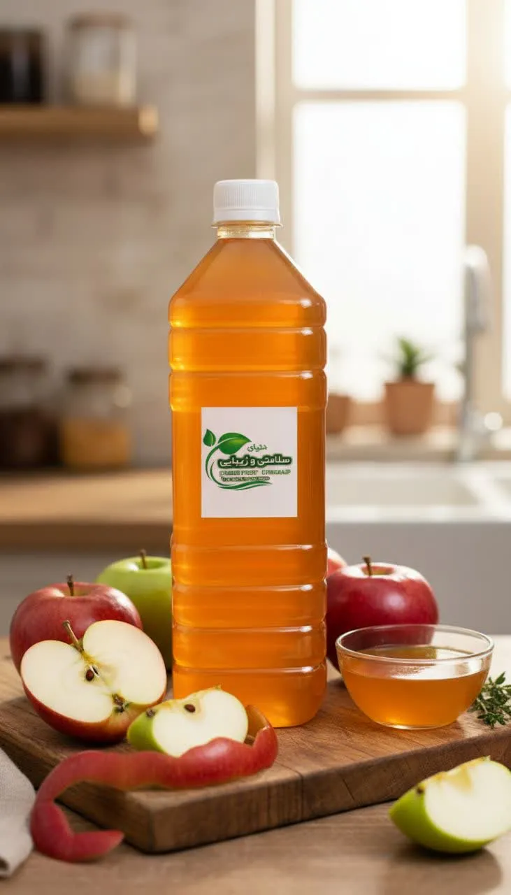 سرکه سیب طبیعی یک لیتری