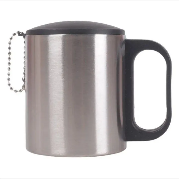 لیوان استیل درب دار