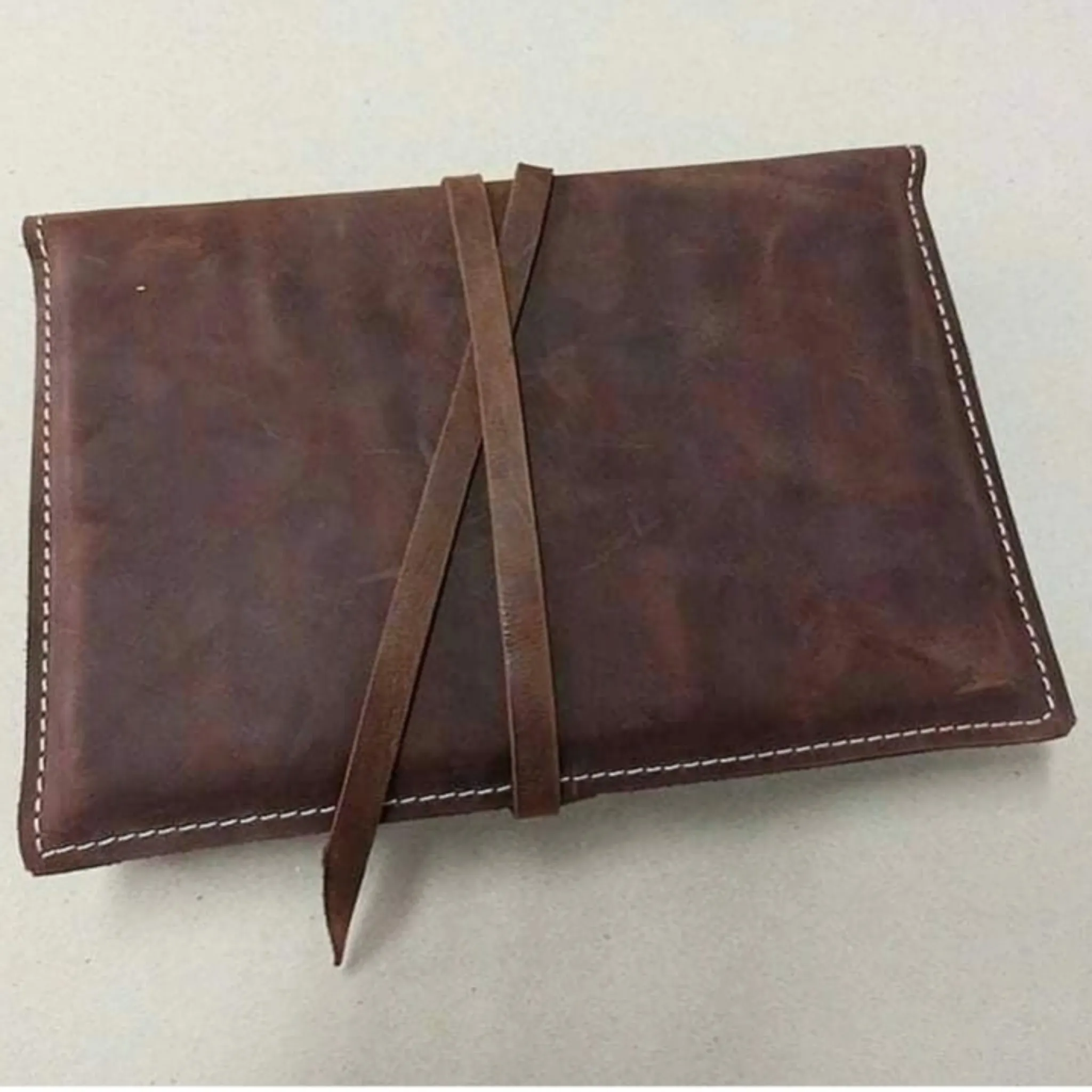 کلاسور چرم طبیعی دستدوز