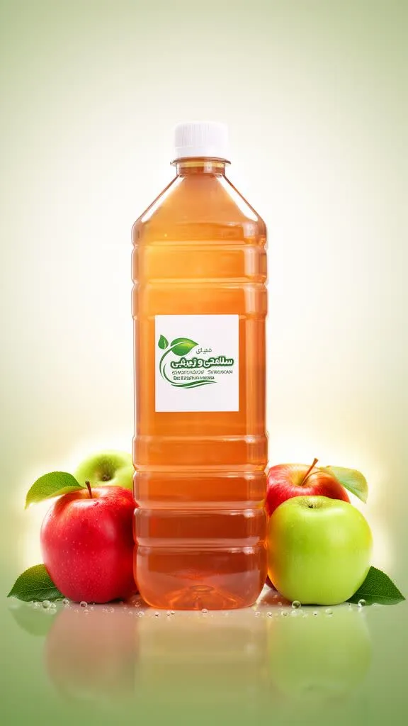 سرکه سیب طبیعی یک لیتری