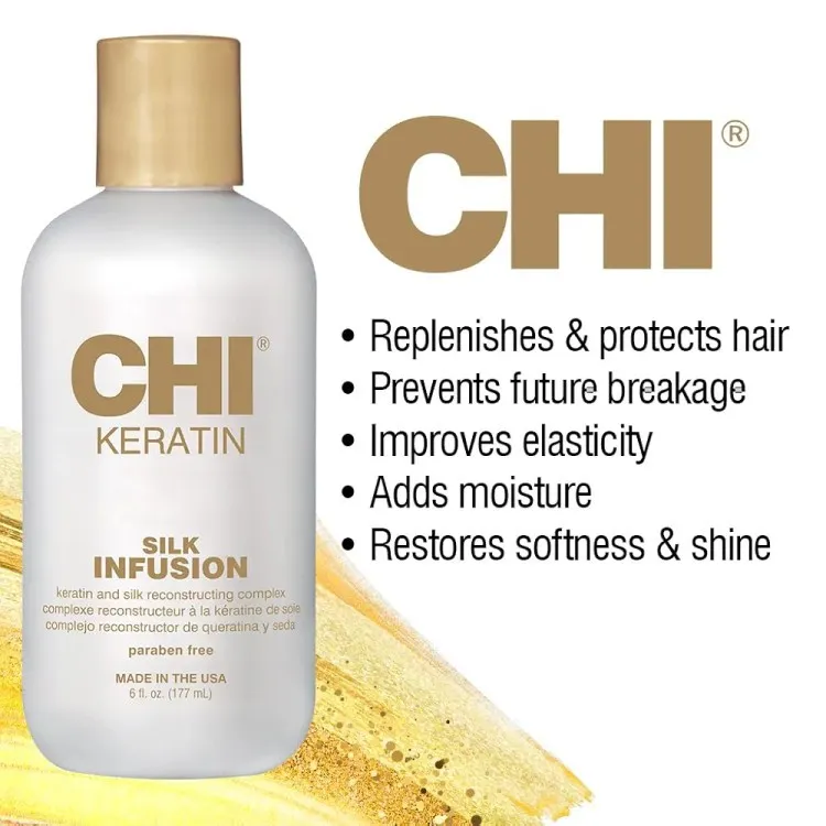سرم تقویت کننده و کراتینه موی چی اصل CHI Keratin Silk Infusion