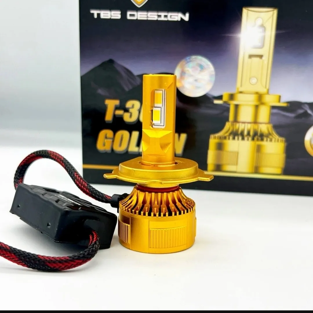 هدلایتT30 Golden پایهH4 رنگ زرد لیمویی3000کلوین 160وات