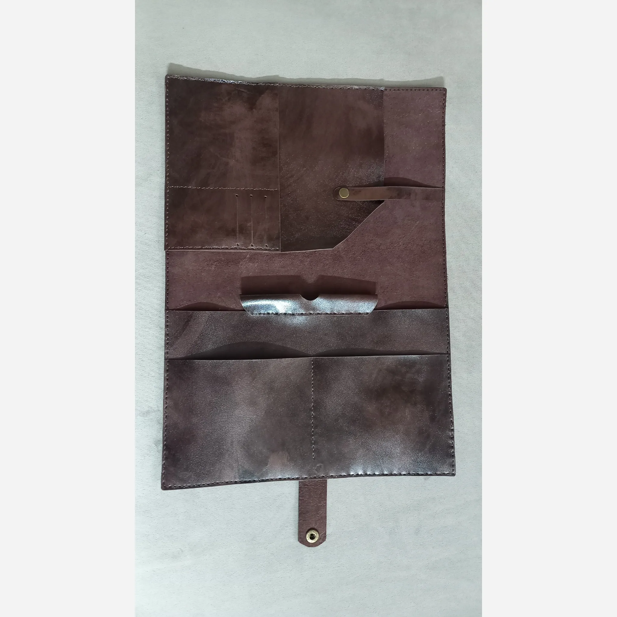 کلاسور چرم طبیعی دستدوز