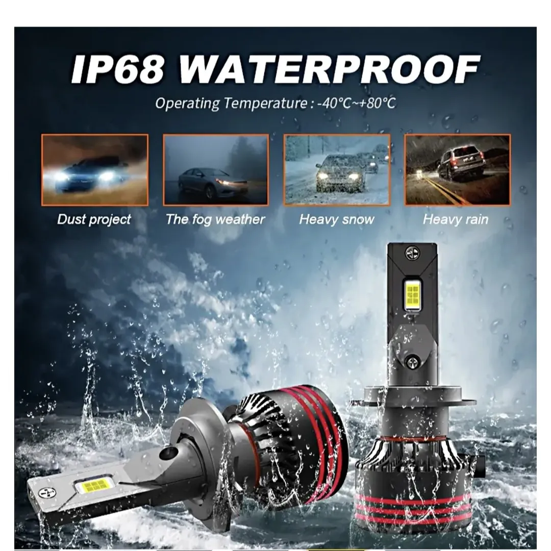 هدلایت M8proMaxپایه9005و9006گارانتی 1ساله 140وات