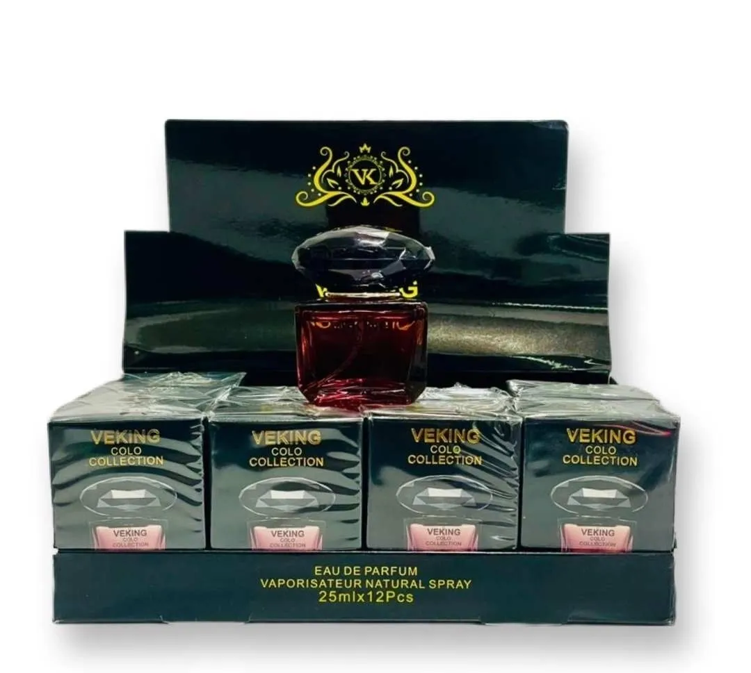 ادکلن 25 میل ورساچه کریستال نویر شرکت ویکینگ کولو نیو کالکشن کد 003 - (VEKING COLO New Collection Code 003 - (Versace NO