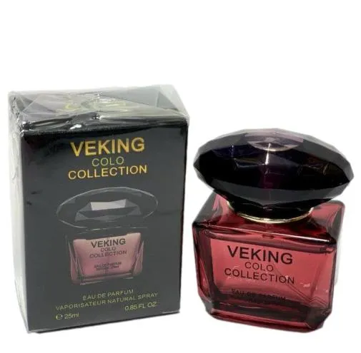 ادکلن 25 میل ورساچه کریستال نویر شرکت ویکینگ کولو نیو کالکشن کد 003 - (VEKING COLO New Collection Code 003 - (Versace NO