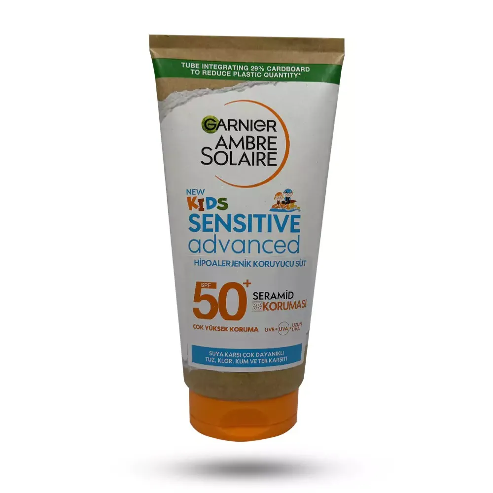 لوسیون ضد آفتاب کودک گارنیر SPF50 مدل SENSITIVE حجم50 میل اصل