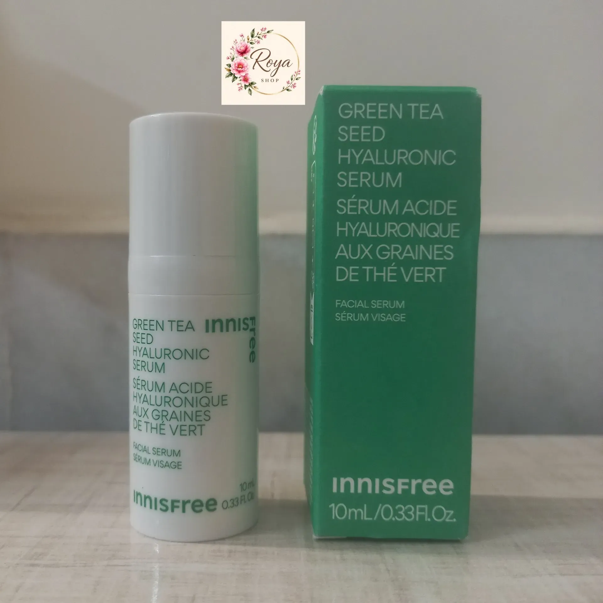 سرم هیالورونیک اسید با دانه چای سبز اینیسفری – Innisfree Green Tea Seed Hyaluronic Serum