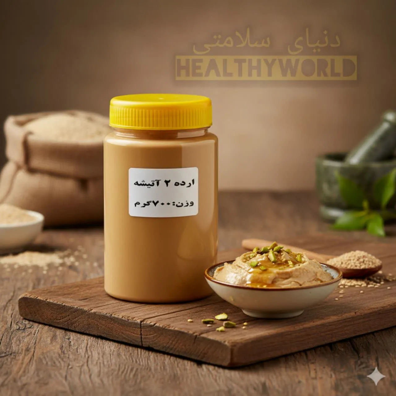 ارده سنتی دو اتیشه 700گرمی