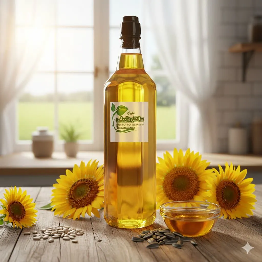 روغن آفتابگردان طبیعی یک لیتری