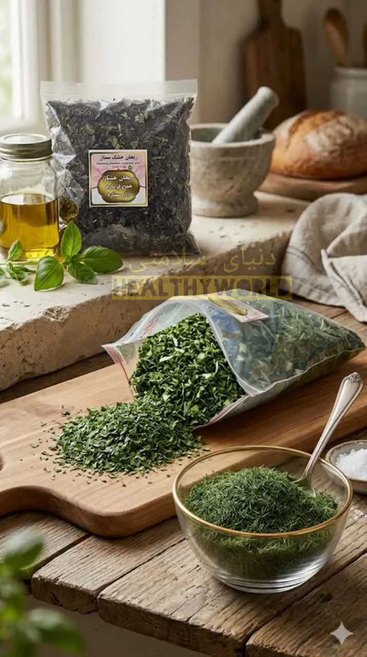 ریحان خشک خانگی 100گرمی