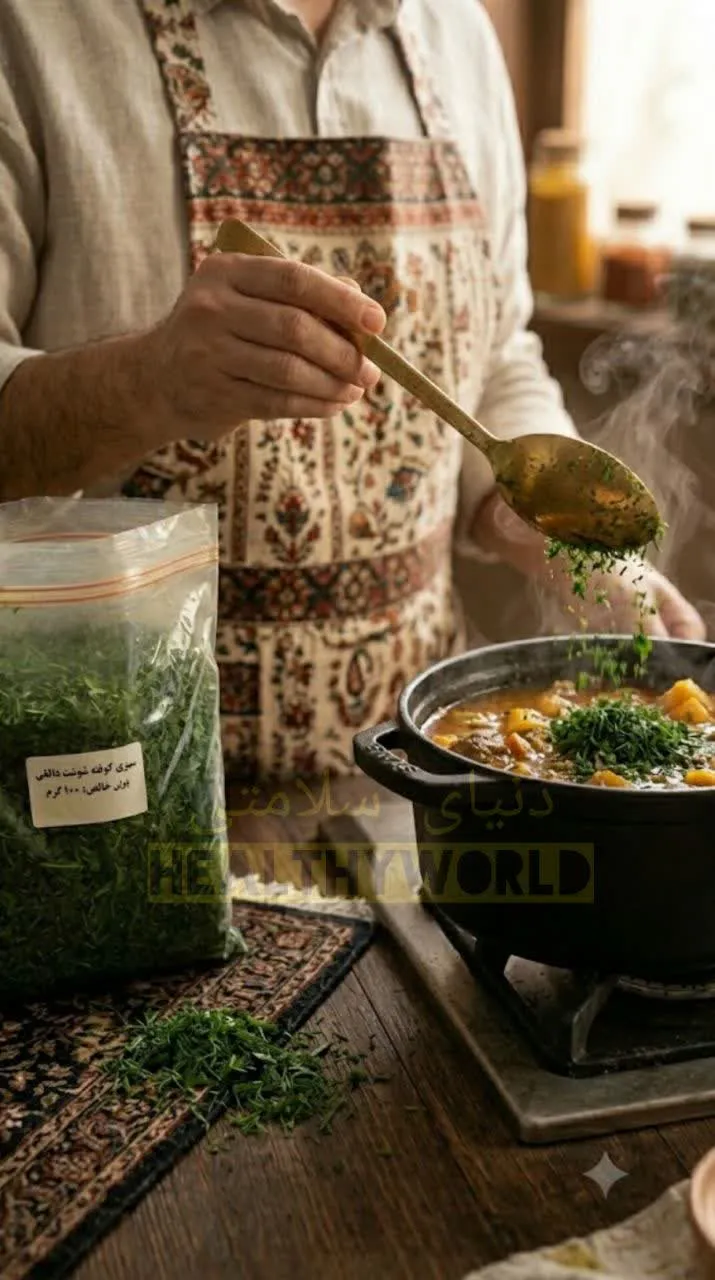 سبزی پلویی خشک خانگی100گرمی
