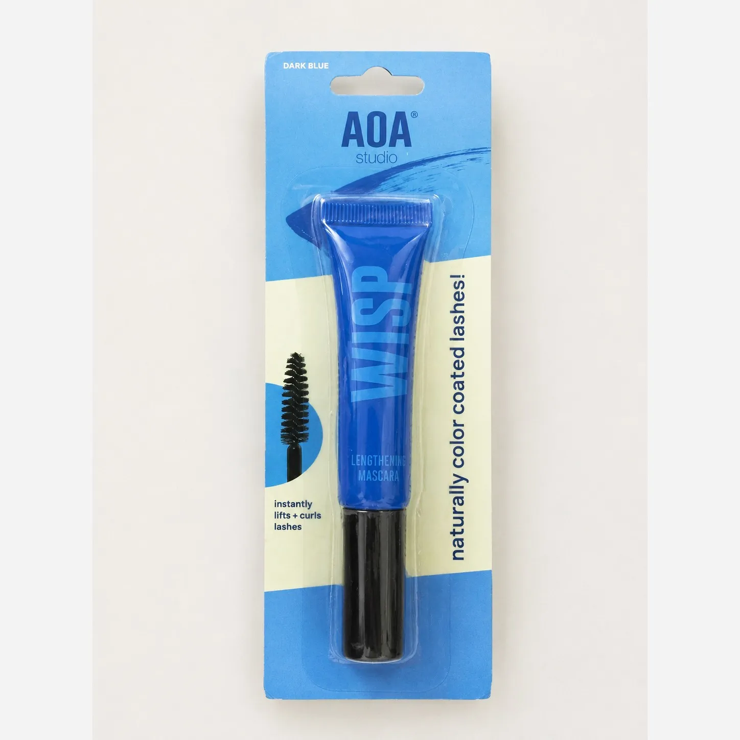 ریمل رنگ دارک بلو آ او آ (اصل) مدل AOA STUDIO WISP COLOR MASCARA