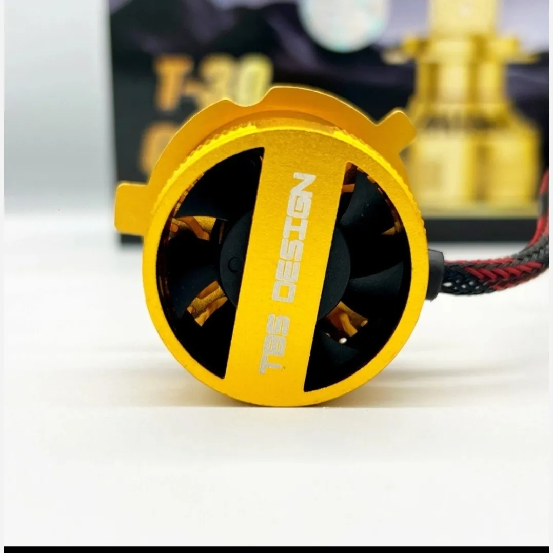هدلایتT30 Golden پایهH4 رنگ زرد لیمویی3000کلوین 160وات