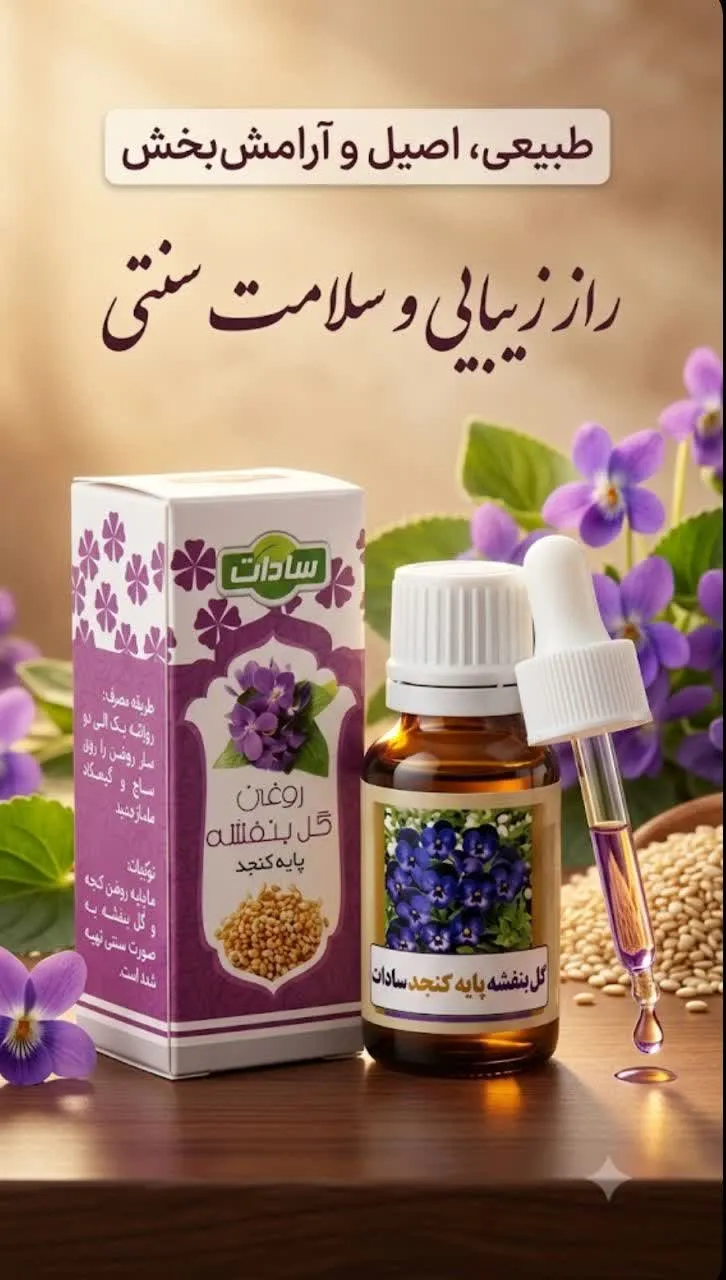 روغن بنفشه پایه کنجد 18سی سی