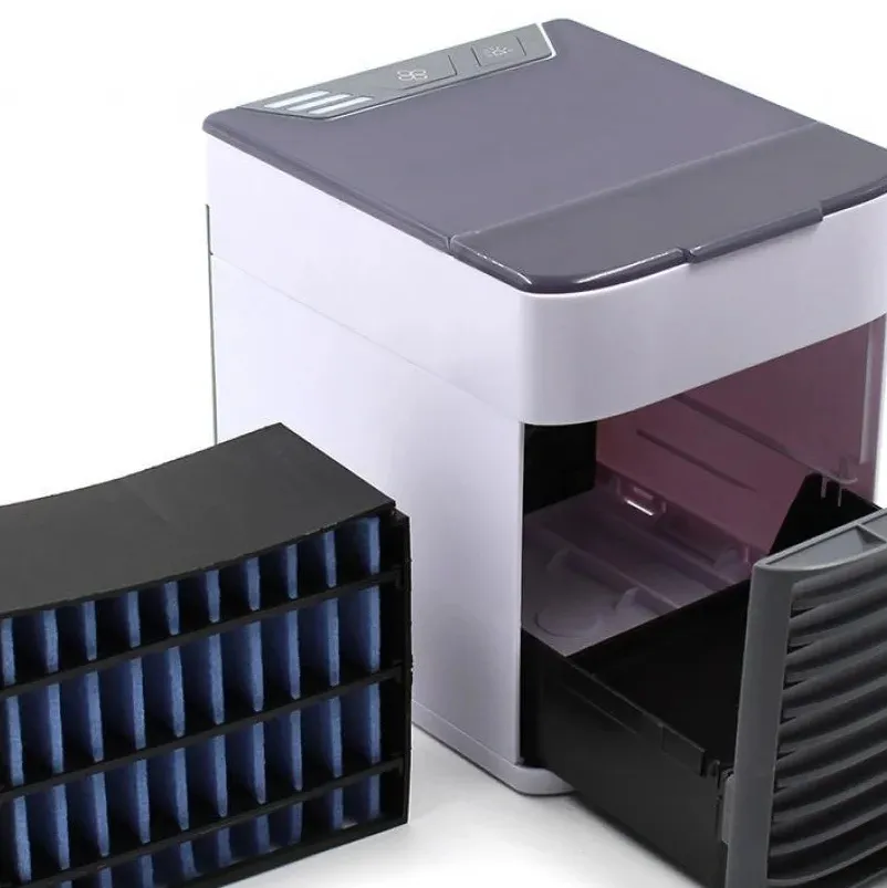 مینی کولر آبی قابل حمل ARCTIC AIR Ultra - خنک کننده مه پاش ماشین و رومیزی با فناوری Hydro-Chill، 3 سرعت باد و چراغ شب