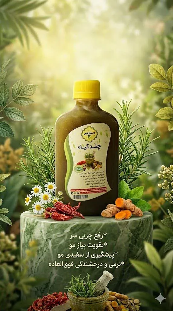 شامپو طبیعی چند گیاه