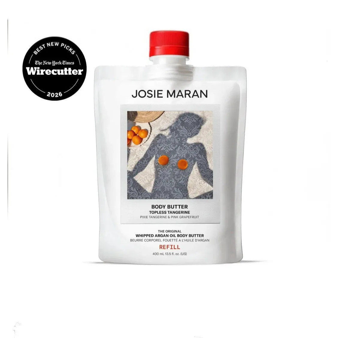 کره بدن نارنگی جوزی ماران حاوی روغن آرگان JOSIE MARAN Whipped Argan Oil Body Butter Refill