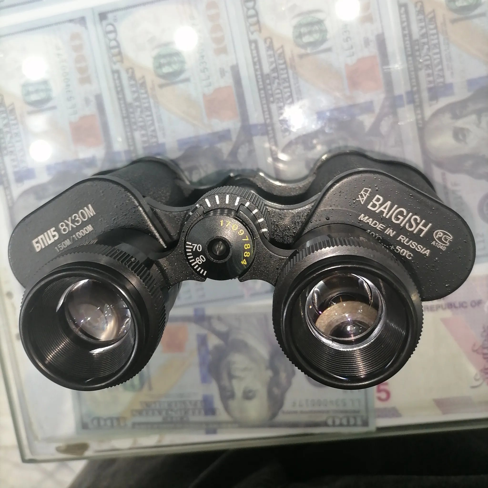 دوربین دوچشمی بایگیش 30x8 درجه یک لنز یاقوتی