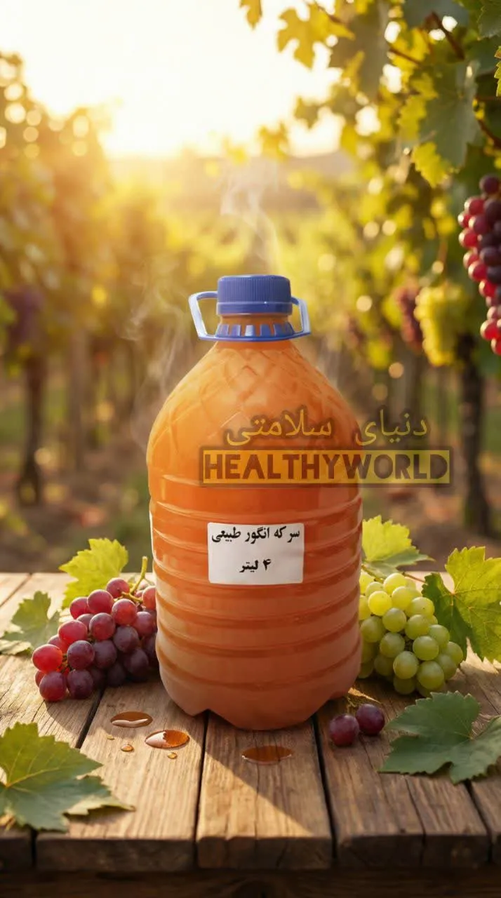 سرکه انگور طبیعی 4 لیتری
